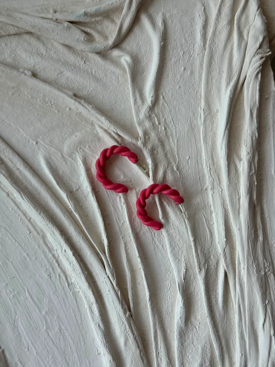 Burgu -Pembe — Lavinia Clay Design el yapımı tasarım