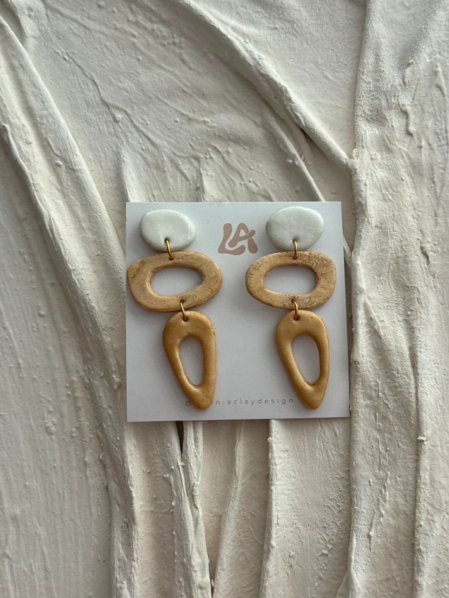 Denge Küpe — Lavinia Clay Design el yapımı tasarım