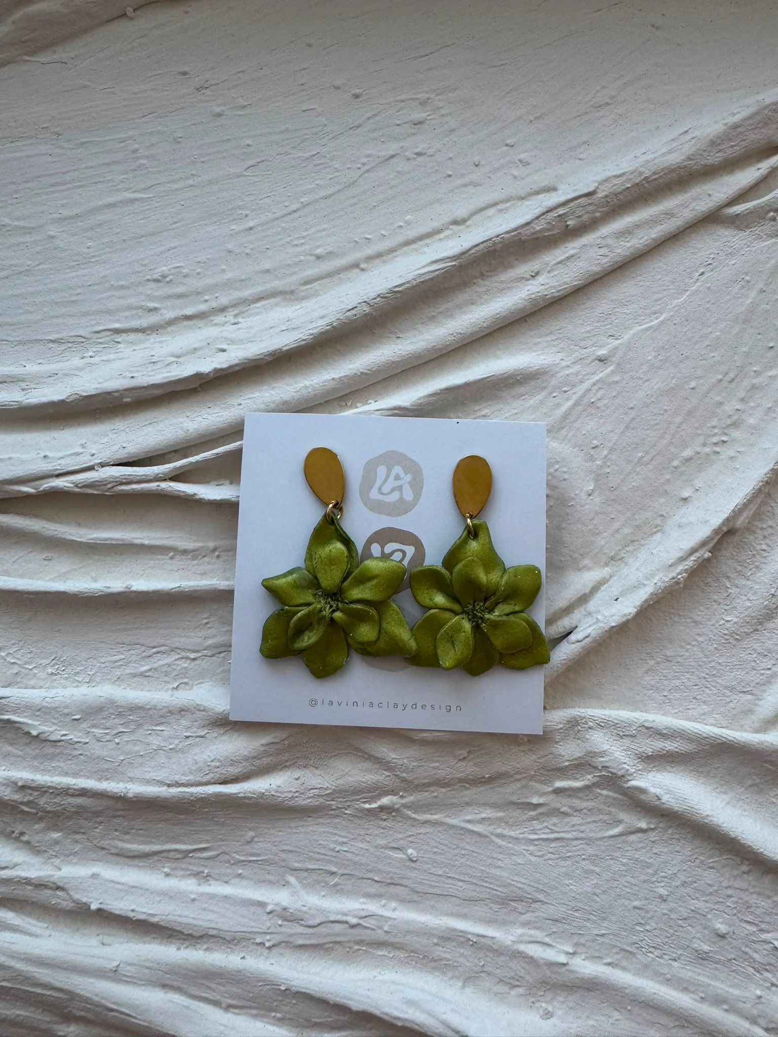 Agave Küpe — Lavinia Clay Design el yapımı tasarım