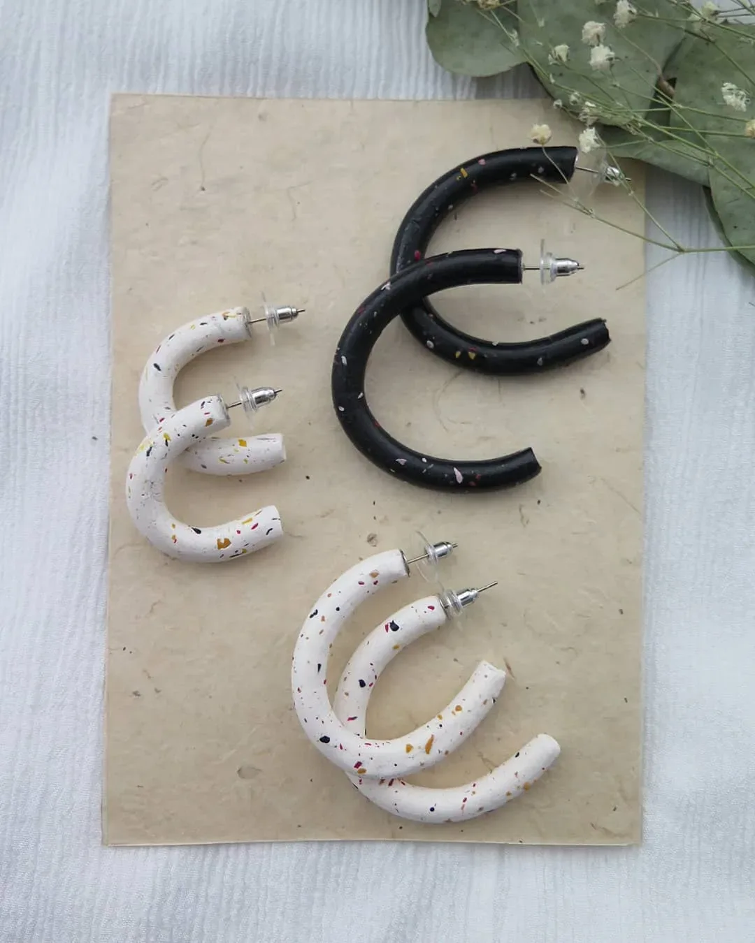 Renk Parçalı Küpe Modelleri — Lavinia Clay Design el yapımı tasarım