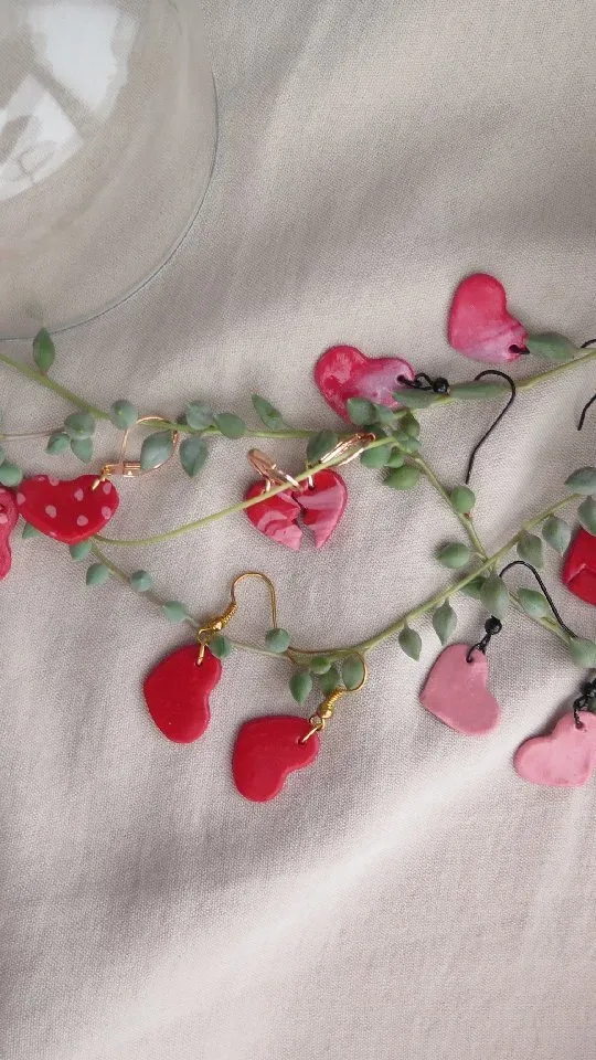 Sevgililer Günü Özel Serisi Mini Kalpler — Lavinia Clay Design el yapımı tasarım